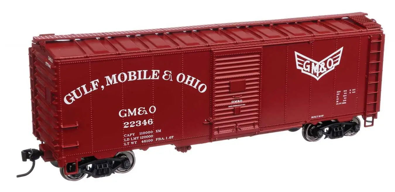 Walther's HO Scale 40' Association of American Railroads 1944 Boxcar 1360 - Ready to Run -- Gulf, Mobile & Ohio #22346