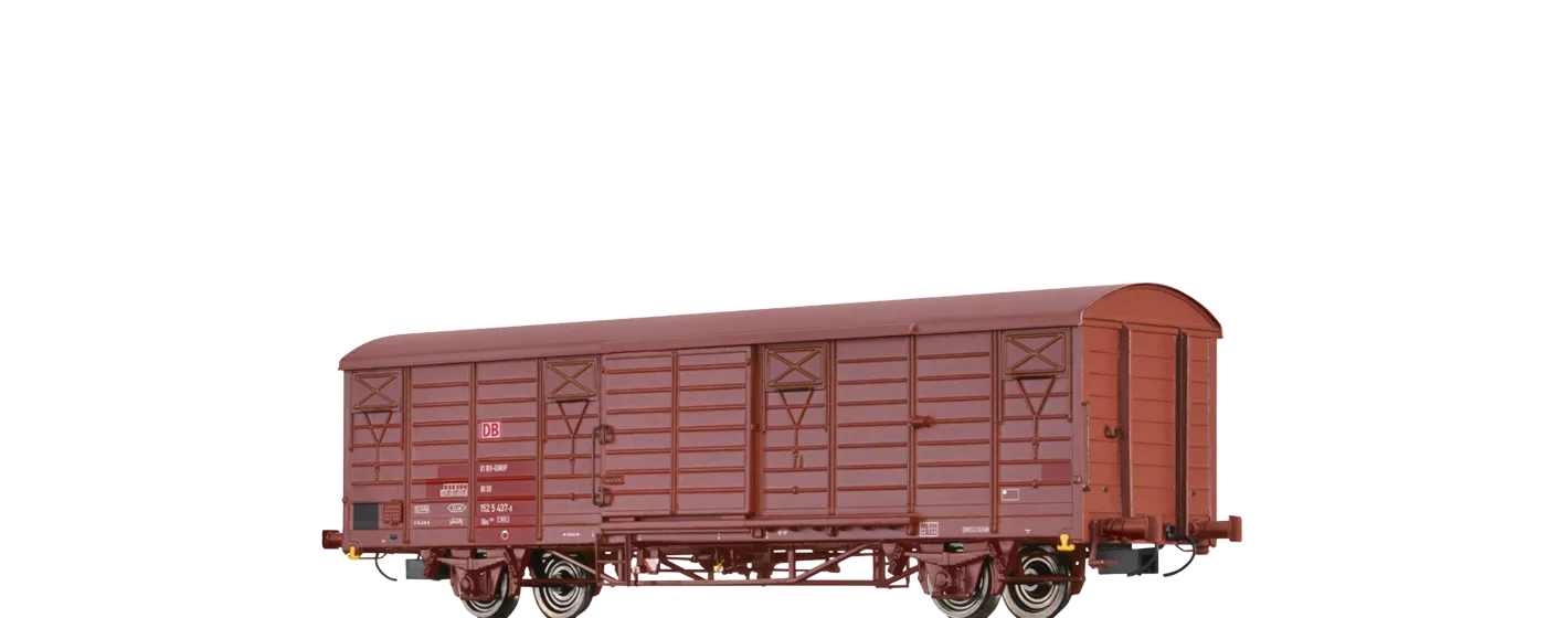 BRAWA Article #49908 HO Scale Covered Freight Car Gbs 258 DB AG
