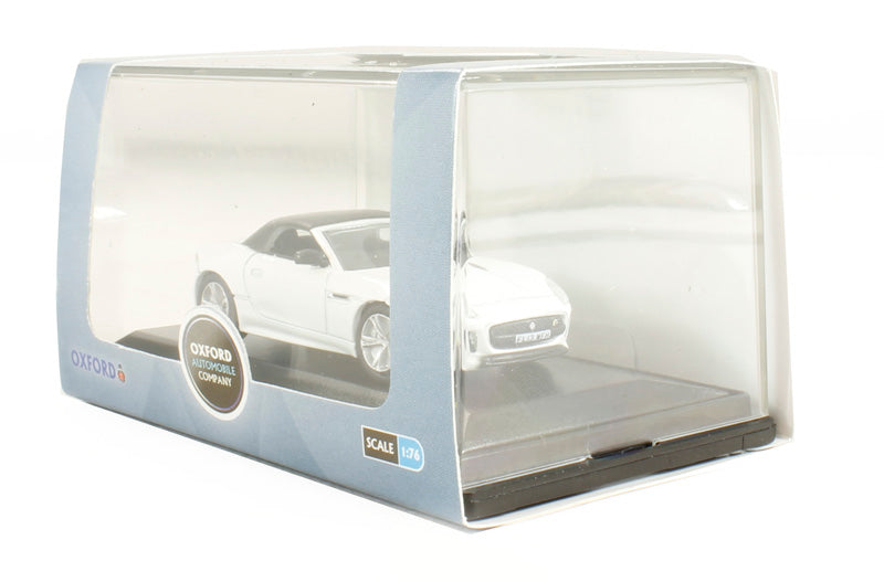 Oxford Diecast 76FTYP002 Jaguar F Type in Polaris White OO Gauge (1:76 Scale)