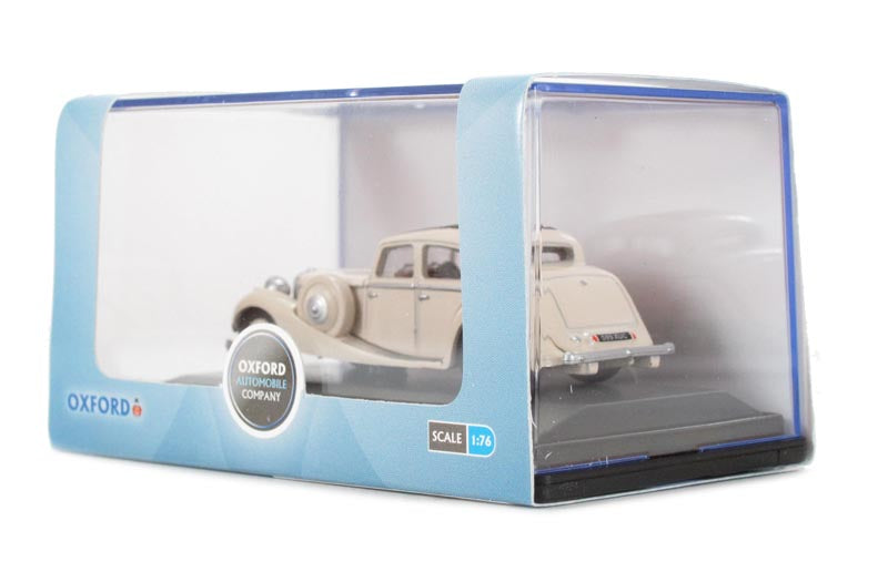 Oxford Diecast 76JSS001 Jaguar SS 2.5 litre Saloon Cream. OO Gauge (1:76 Scale)