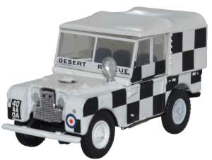 Oxford Diecast RAF Tripoli, Desert Rescue Team Land Rover Series I 80 (1:76) 00 Gauge
