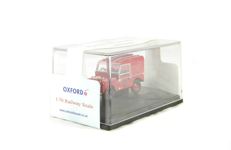 Oxford Diecast 76LAN188004 Land Rover Series 1 109" hard top in "Royal Mail" livery