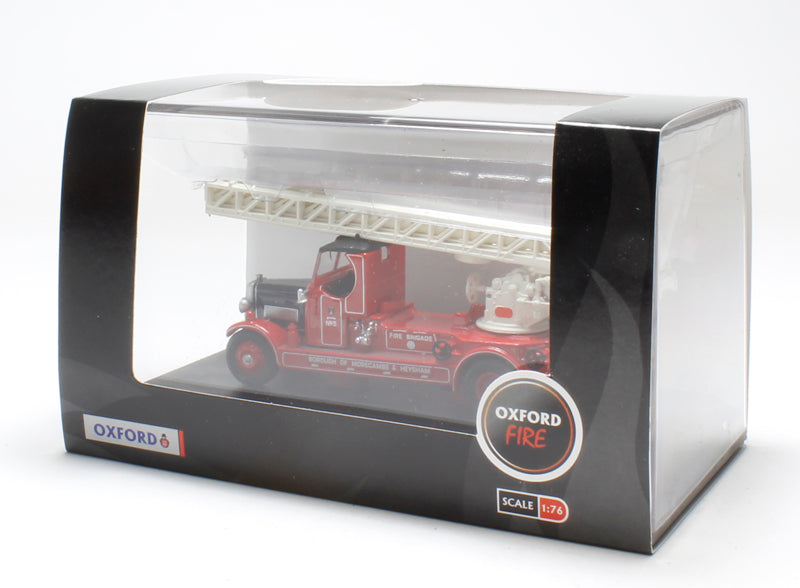 Oxford Diecast 76TLM007 Leyland TLM Fire Engine Closed Cab Morecambe & Heysham OO Gauge (1:76 Scale)