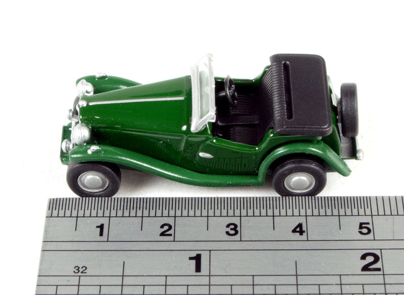 Oxford Diecast 76MGTC001 MGTC in British Racing Green OO Gauge (1:76 Scale)