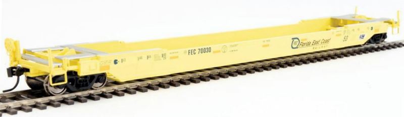 Walthers Proto #109037 HO Scale Gunderson Rebuilt All-Purpose 53ft Well Car #70030 Yellow Livery