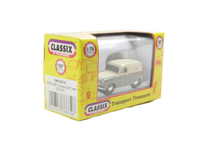Pocketbond "Classix" EM76674 Ford Thames 300E 7-cwt Van "Segas". OO Gauge (1:76 Scale)
