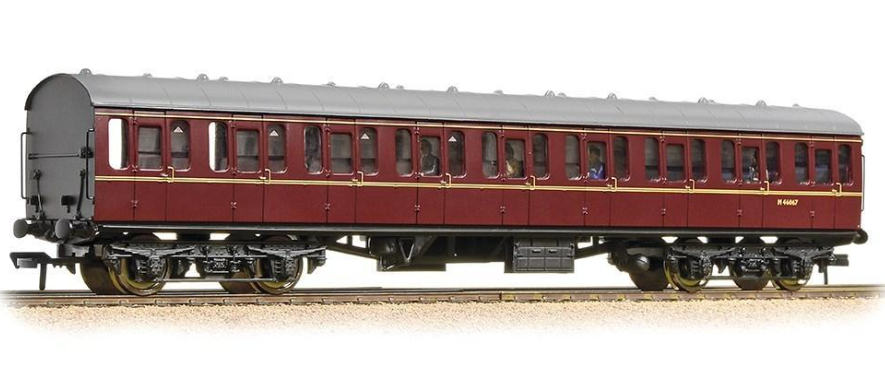 Bachmann Branchline 34-604C BR Mk1 57Ft ‘Suburban' S Second BR Maroon Pristine