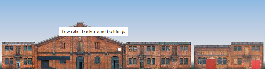 Auhagen 42506 Low relief background buildings