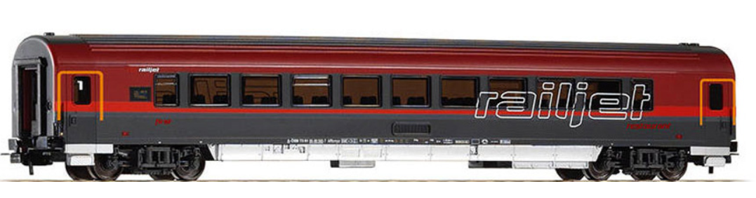 PIKO 57644 H0 Gauge (1:87 Scale) OBB Railjet Buffet Coach VI