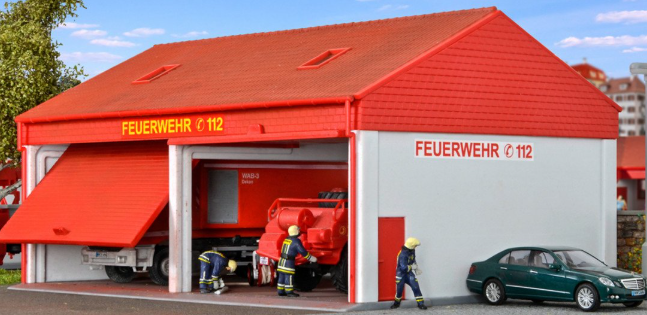 KIBRI 38542 H0 Small fire brigade garage