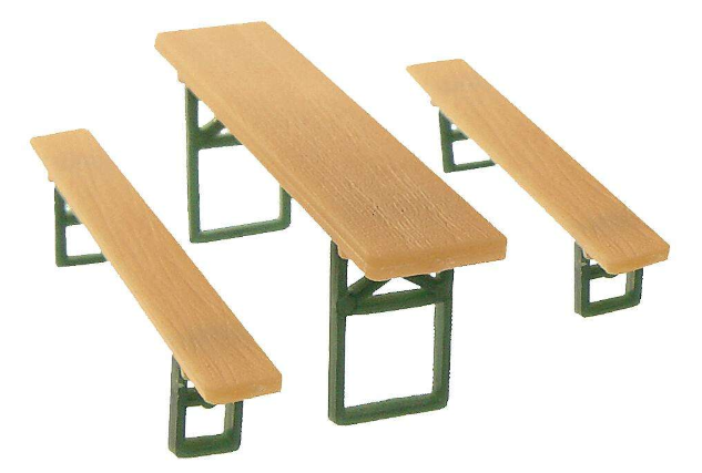 Faller 180444 40 Beer benches and 20 Tables