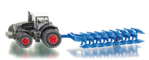 Siku 1862 Fendt 939 Tractor with Plough HO Gauge (1:87 Scale)
