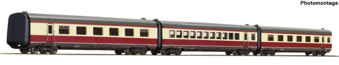 ROCO 74079 - 3 piece set: Additional coaches for ROCO 63099 H0 Gauge (1:87 Scale)
