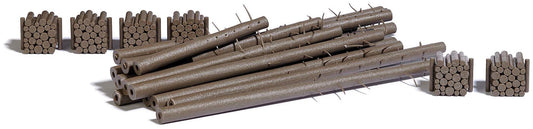 Busch 1379 H0 Gauge Timber for stock in timber yard