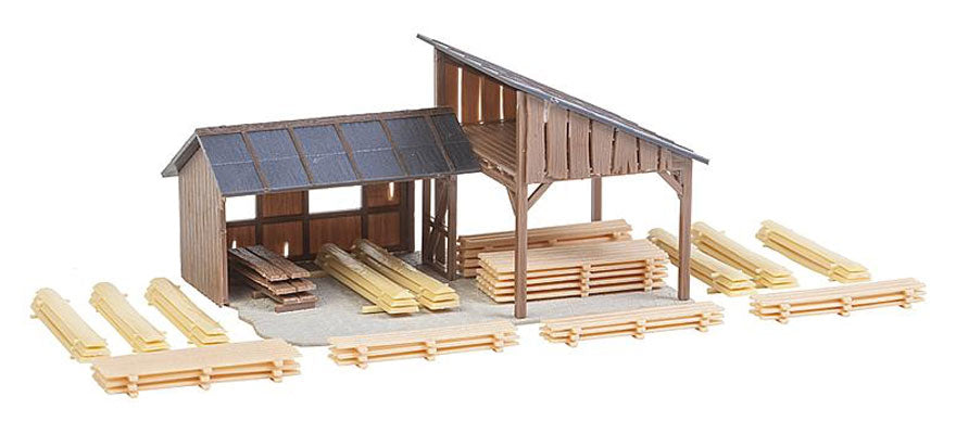 Faller 180498 H0 Gauge Timber Storage Sheds, Epoch I