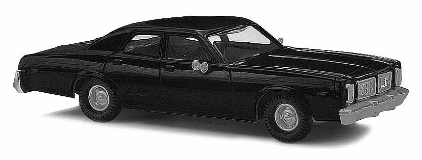 Busch HO Scale Part #89120 1976 Dodge Monaco Sedan - Assembled -- Black