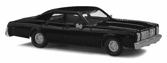 Busch HO Scale Part #89120 1976 Dodge Monaco Sedan - Assembled -- Black