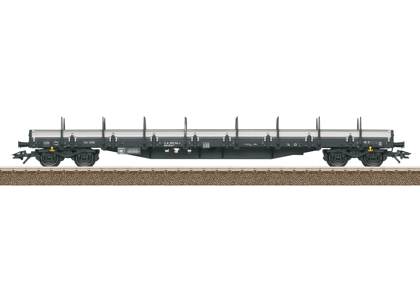 Trix 24430 H0 Gauge DB AG Flatbed Car With Low Aluminium Sides Res 687