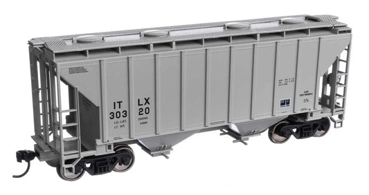 Walthers 910-7997 HO Scale 37' 2980 Cubic-Foot 2-Bay Covered Hopper - Ready to Run -- GE Rail Services Corporation ITLX #30320