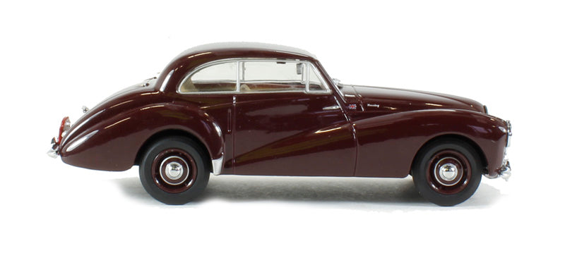Oxford Diecast 43HT001 Healey Tickford in Maroon Monte Carlo 1953. O Gauge (1:43 Scale)