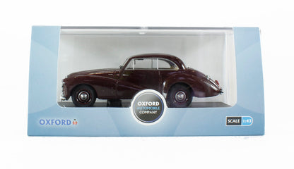 Oxford Diecast 43HT001 Healey Tickford in Maroon Monte Carlo 1953. O Gauge (1:43 Scale)