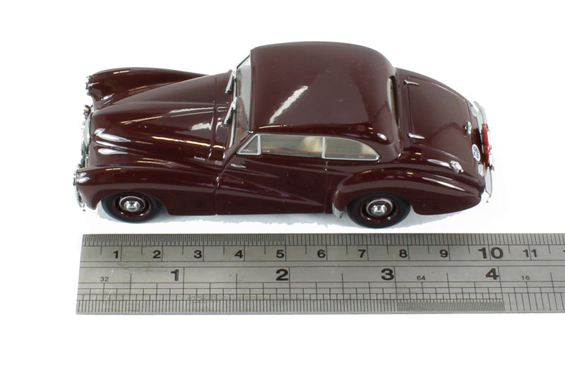 Oxford Diecast 43HT001 Healey Tickford in Maroon Monte Carlo 1953. O Gauge (1:43 Scale)