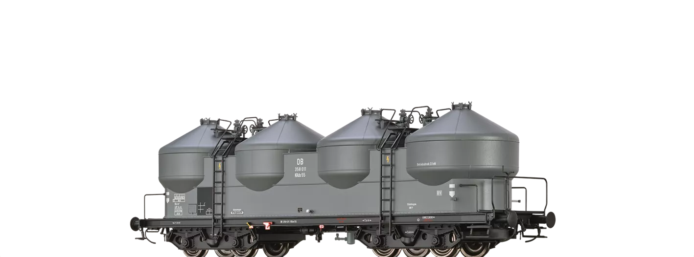 Brawa Article #50307 - H0 Scale Special Freight Wagon KKds 55 DB, Epoch III