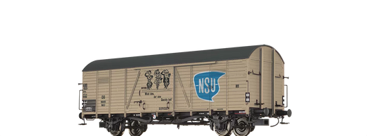 BRAWA Article #50471 HO Scale Covered Freight Wagon Glr 23 "NSU" of the DB, epoch III