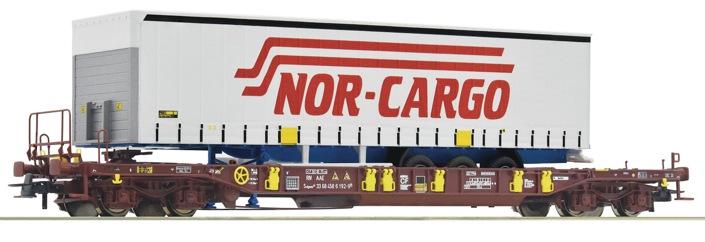 Roco 76222 HO Scale Pocket Wagon T3 Wagon type Sdgmns 33 of the Ahaus-Alstätter Eisenbahn AG