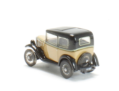 Oxford Diecast 76ASS001 Austin Seven Saloon RN in Fawn. 00 Gauge (1:76)