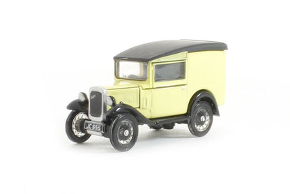 Oxford Diecast 76ASV001 Austin Seven RN Van in Primrose. 00 Gauge (1:76)