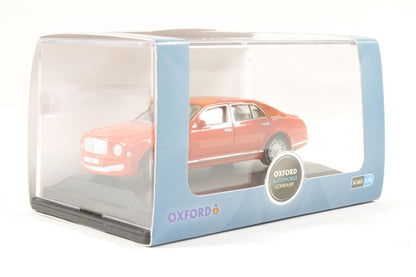 Oxford Diecast 76BM004 Bentley Mulsanne St James Red. 00 Gauge (1:76)