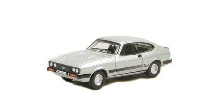 Oxford Diecast 76CAP001 Ford Capri Mk3 Strato Silver - Bodie (of "The Professionals"). 00 Gauge (1:76)