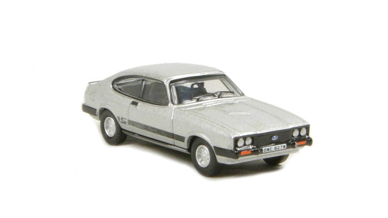 Oxford Diecast 76CAP001 Ford Capri Mk3 Strato Silver - Bodie (of "The Professionals"). 00 Gauge (1:76)