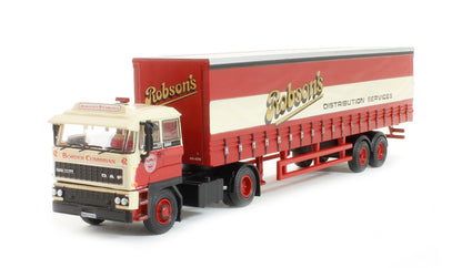 Oxford Diecast 76D28001 DAF 2800 40ft Curtain side Robsons