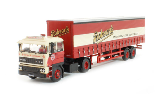 Oxford Diecast 76D28001 DAF 2800 40ft Curtain side Robsons