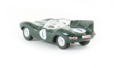 Oxford Diecast 76DTYP001 Jaguar D Type 1956 Le Mans. 00 Gauge (1:76)