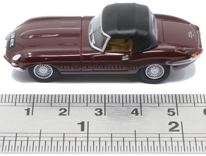 Oxford Diecast 76ETYP012 Jaguar E Type Soft Top Imperial Maroon. 00 Gauge (1:76)
