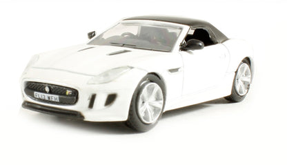 Oxford Diecast 76FTYP002 Jaguar F Type in Polaris White OO Gauge (1:76 Scale)