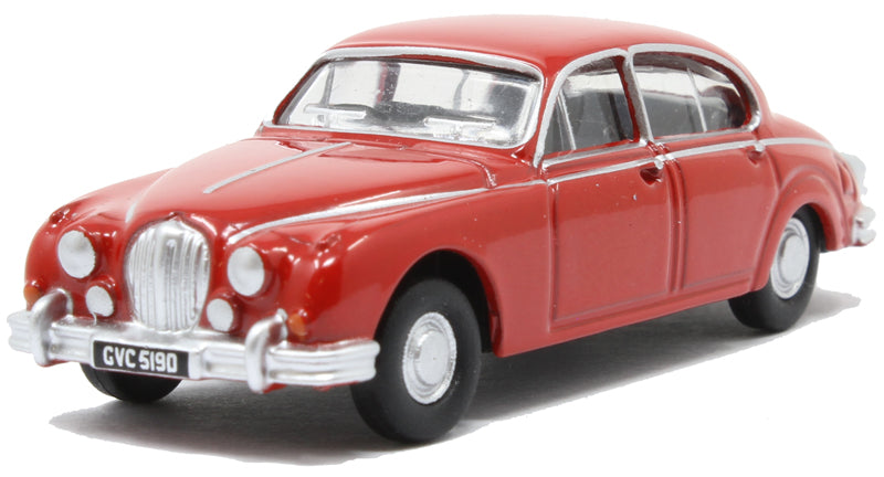 Oxford Diecast 76JAG2007 Jaguar Mk2 Carmen Red OO Gauge (1:76 Scale)