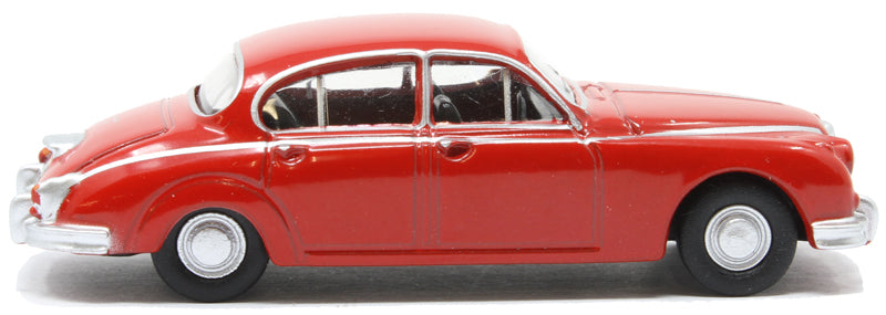 Oxford Diecast 76JAG2007 Jaguar Mk2 Carmen Red OO Gauge (1:76 Scale)