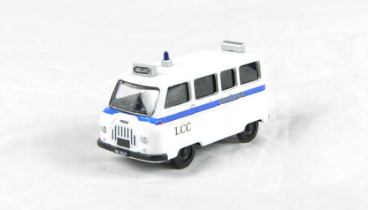 Oxford Diecast 76JM004 Morris J2 Ambulance in "London Ambulance" livery. OO Gauge (1:76 Scale)