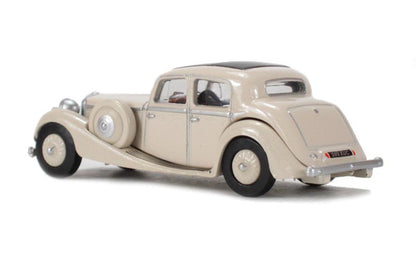 Oxford Diecast 76JSS001 Jaguar SS 2.5 litre Saloon Cream. OO Gauge (1:76 Scale)