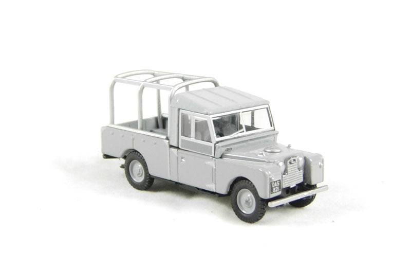 Oxford Diecast 76LAN1109001 Land Rover Series 1 109" with frame in Grey. OO Gauge (1:76 Scale)
