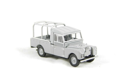 Oxford Diecast 76LAN1109001 Land Rover Series 1 109" with frame in Grey. OO Gauge (1:76 Scale)
