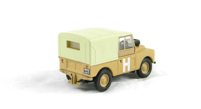 Oxford Diecast 76LAN188002 Land Rover Series 1 88" Canvas Top in "Sand / Military" livery. OO Gauge (1:76 Scale)