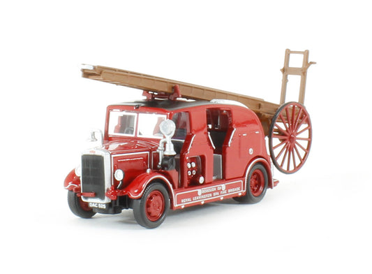 Oxford Diecast 76LC003 Leyland FK9 Semi Enclosed Fire Engine 00 Gauge (1:76 Scale)