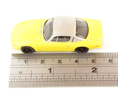Oxford Diecast 76LE001 Lotus Elan Plus2 in Yellow / Silver. OO Gauge (1:76)