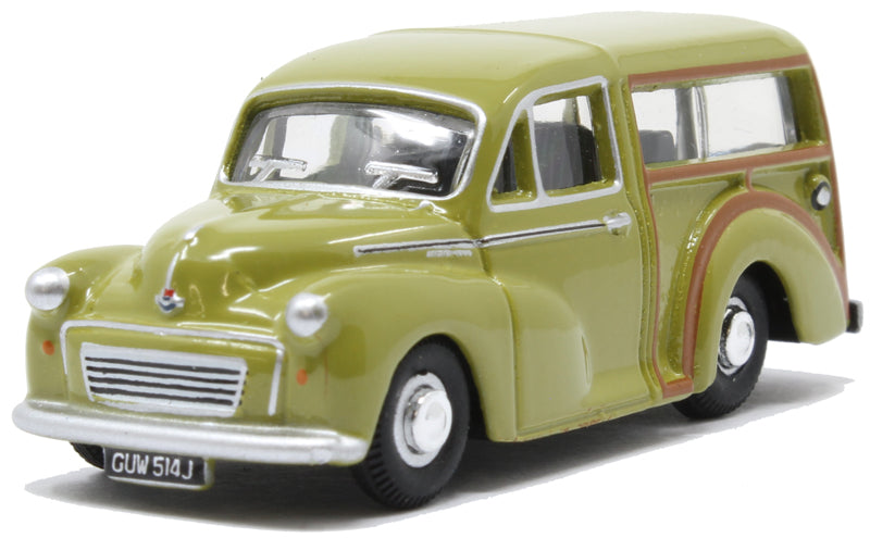Oxford Diecast 76MMT010 Morris Traveller Lime-flower. OO Gauge (1:76 Scale)