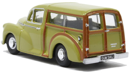 Oxford Diecast 76MMT010 Morris Traveller Lime-flower. OO Gauge (1:76 Scale)